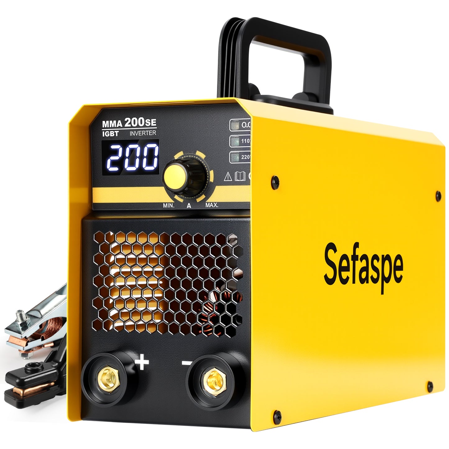 Sefaspe MMA200SE 200Amp Digital Inverter Stick Welder – Portable 110V/220V Dual Voltage MMA & Lift TIG Machine