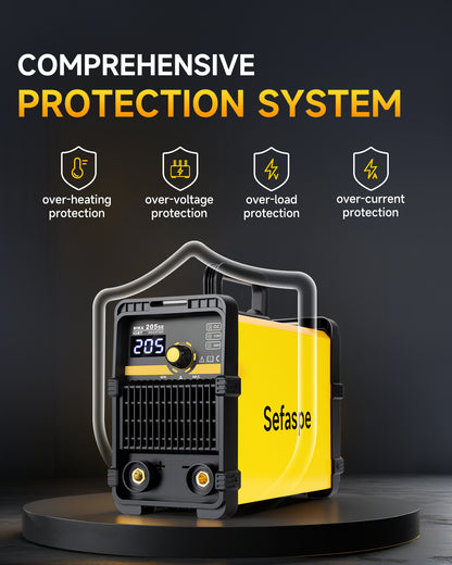 Sefaspe MMA205SE 205A Dual Voltage Stick Welder – Portable 2-in-1 ARC & Lift TIG Welding Machine